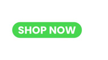 Bir 'Shop Now' düğmesinin yüksek kaliteli 4K animasyonu, e-ticaret mağazaları ve tanıtım videoları için mükemmel