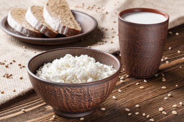 Süzme peynir, süt, ekmek, Kahvaltı