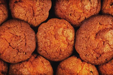 Yukarıdan muffins görüntülemek