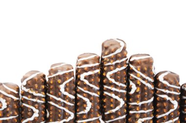 Bisküvi sopa çikolata sosu ile kaplı