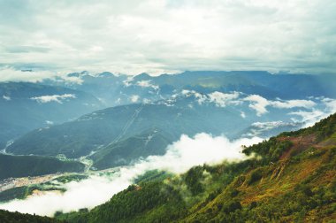 Dağ manzarası. Rosa Khutor