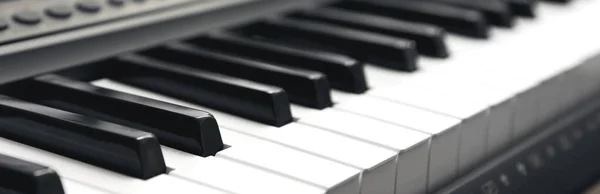 Electronic keyboard musical instrument synthesizer. Panorama.