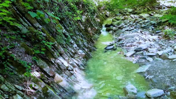 Canyon Wasserfall Der Region Krasnodar Bezirk Lazarevsky Von Sotschi Russland — Stockvideo