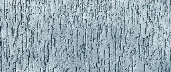 テクスチャ表面コート石膏壁グレーの色 パノラマ バナー — ストック写真
