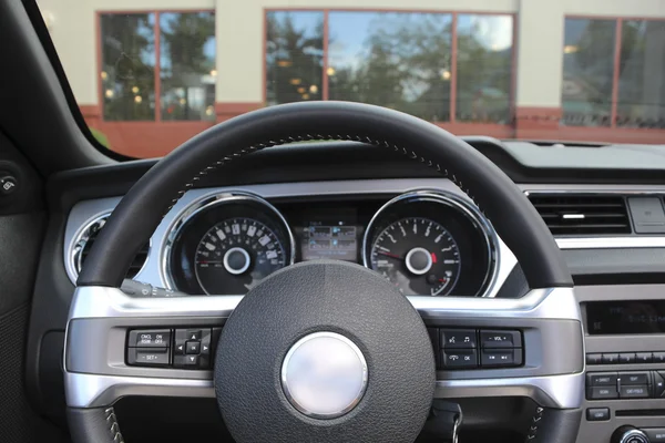 Multi Function Steering Wheel Royalty Free Stock Images