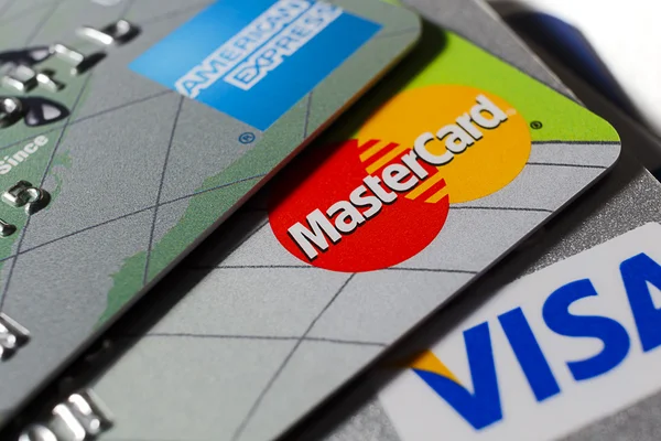 LONDRA - SETTEMBRE 2015: Mastercard Close Up — Foto Stock