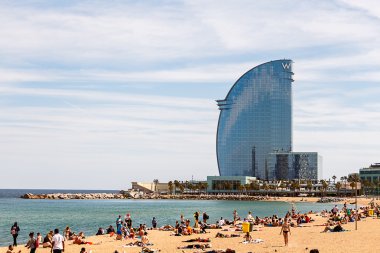 Barcelona, İspanya - Mayıs 2015: Hotel W