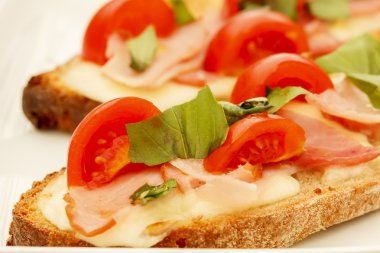 Bruschetta yakın çekim