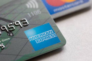 Vancouver, Kanada - 2021 dolaylarında: American Express kredi kartı