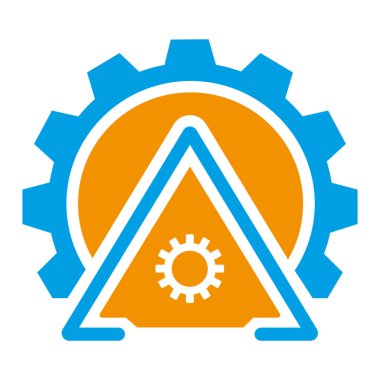 Gear Dağı Enerji Mühendisliği Simge Vektörü Modern Logo Tasarım Şablonu