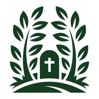 Zeytin Çelengi Haçı Logosu İnanç Kilisesi