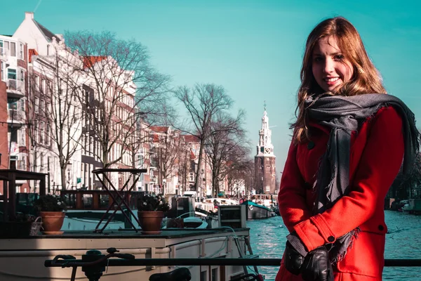 オランダ オランダのアムステルダムの女の子 — ストック写真