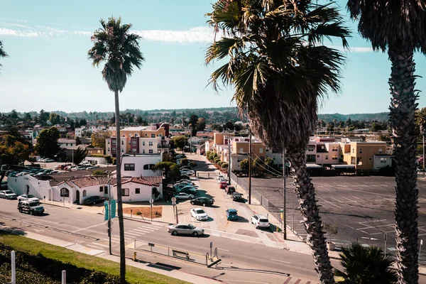 Utsikt från Rollercoaster i Santa Cruz Boardwalk, Kalifornien, uni — Stockfoto