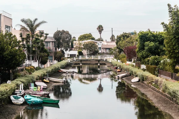 Csatornák Velence, Los Angeles, California — Stock Fotó