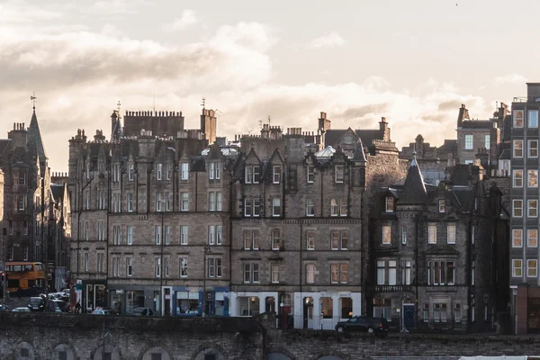 Edifícios e casas de Edimburgo, Escócia — Fotografia de Stock