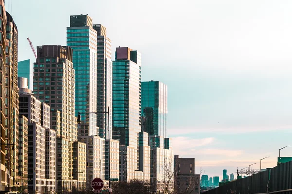 Riverside Park ve Manhattan, Ne yerde Trump gökdelenler — Stok fotoğraf