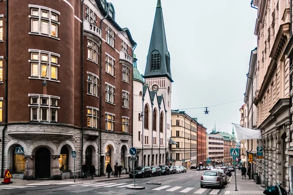 Strade ed edifici di Stoccolma, Svezia — Foto Stock