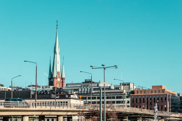 건물 및 스톡홀름, 스웨덴의 거리 — 스톡 사진