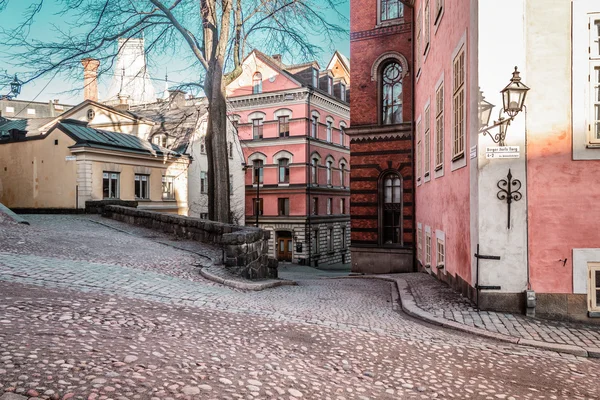 Buildings and Houses of Old Town (Gamla Stan) in Stockholm, Swed — Stock Photo, Image