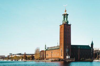 Stokholm İsveç'in Stockholm City Hall (Stadhuset)