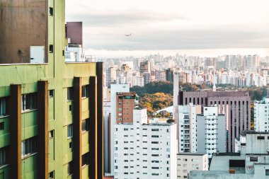 Yüksek binalar, Sao Paulo Metropolitan Area, Brazi görünümünü