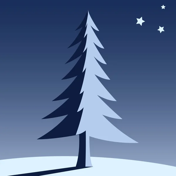 Pine in the night — Stock Photo, Image