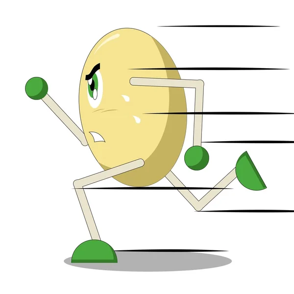 Яйцо быстро бегает — стоковый вектор