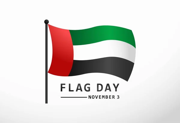 United Arab Emirates Flag Day Banner Ліцензійні Стокові Вектори