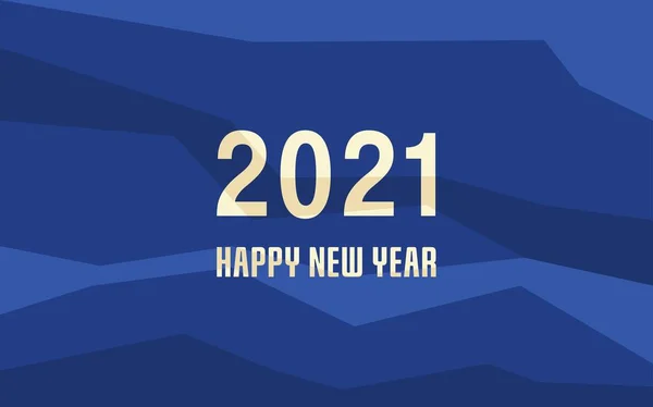 Feliz Ano Novo 2021 Com Linhas Formas Vetor De Stock