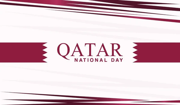 Шаблон Знамени Национального Дня Катара Шаблон Знамени Национального Дня Катара Векторная Графика