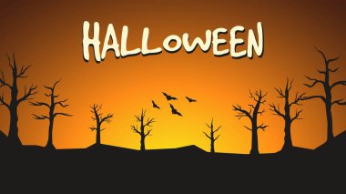 Kara Arkaplanda Cadılar Bayramı Selamları