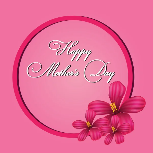 Happy Mothers Day. Vector Festive Holiday Illustration With Lettering — Stock Photo, Image