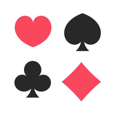 iskambil kartlarını elbiseleri. 