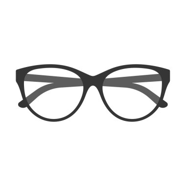 Büyük lensler ile yuvarlak gözlük.