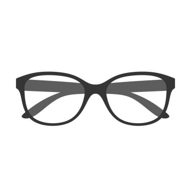 Büyük lensler ile oval gözlük.