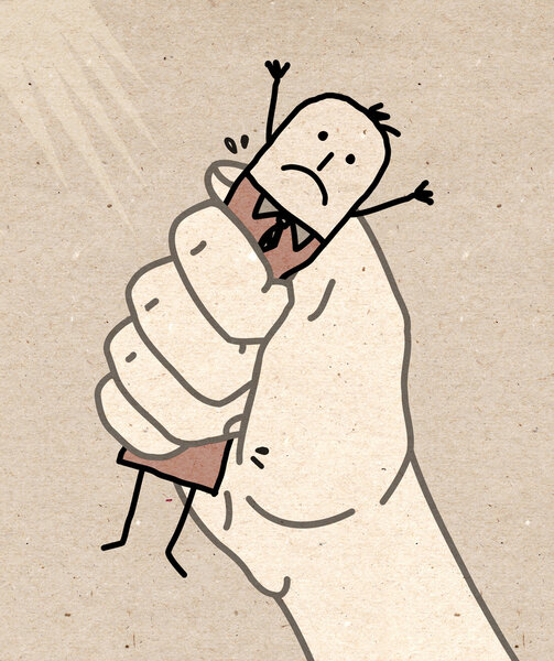 Big hand - under pressure