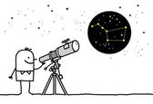 Muž, který sledoval hvězdy dalekohledem