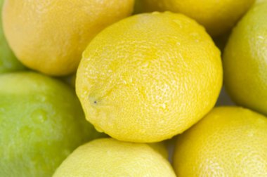 Yakın çekim ıslak limon