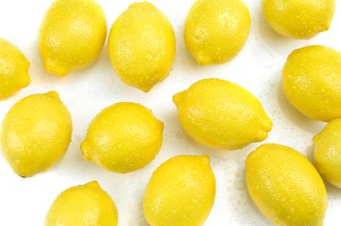 Üstten Görünüm limon bir tablo