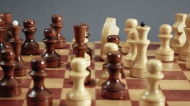 Oyunun satranç timelapse