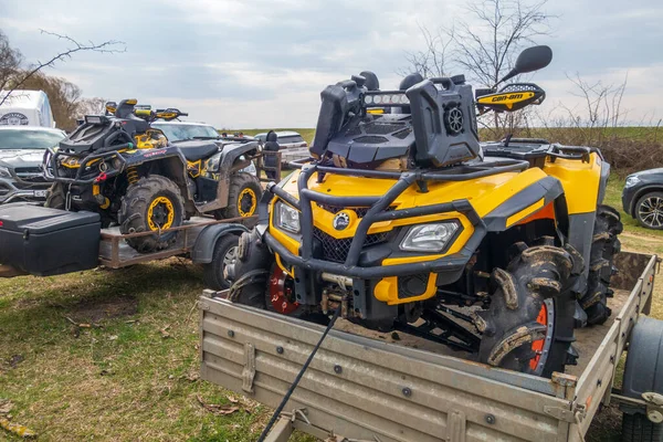 Afipsip Rusia Octubre 2020 Brp Can Quad Bikes Trailaers Ready — Foto de Stock