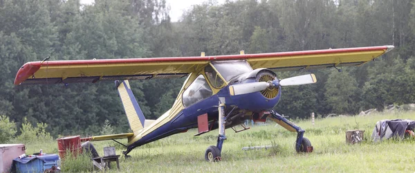 Panorama de l'avion hélice — Photo