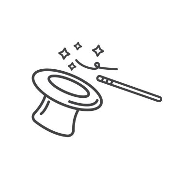 sihirli simge konsept tasarım şablonu ağı