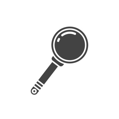 Magnifyng simge vektör element dizayn şablonu ağı