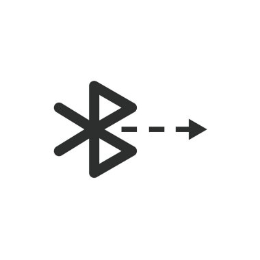 Bluetooth bağlantı simgesi vektör tasarım şablonu ağı