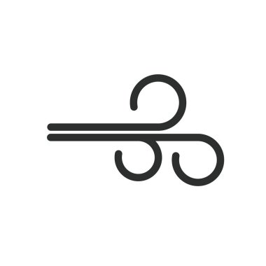 Rüzgar simgesi vektör element dizayn şablonu ağının yüksek rüzgarları