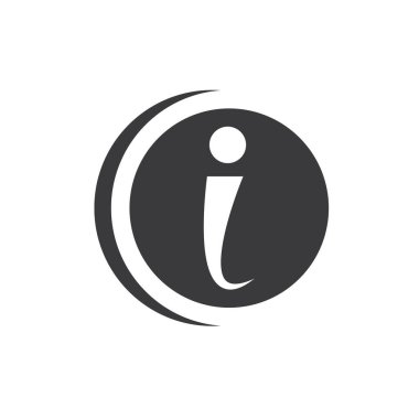 bilgi işareti simgesi vektör tasarım şablonu ağı