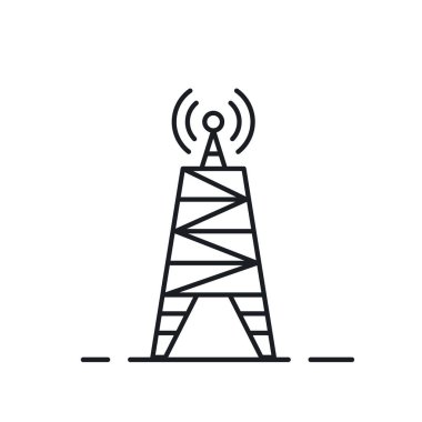 kule sinyal simgesi vektör tasarım şablonu ağı