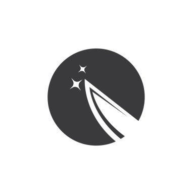 Keskin bıçak simgesi vektör element konsepti dizayn şablonu ağı