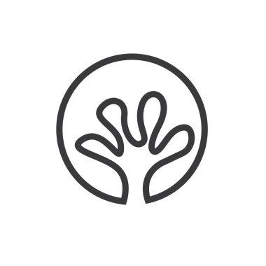 Gecko el simgesi vektör element dizayn şablonu ağı